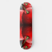 Kirschen mit Taubentropfen Skateboard (Vorderseite)