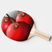 Kirschen mit Taubentropfen Tischtennis Schläger (Seitenansicht)