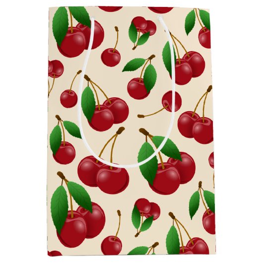 Kirschen Mittlere Geschenktüte (Vorderseite)