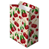 Kirschen Mittlere Geschenktüte (Rückseite Schrägansicht)