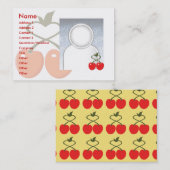 Kirschen - mollig visitenkarte (Vorne/Hinten)