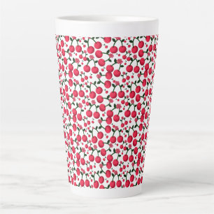 Kirschen Nahtloses Muster, Rotes Früchte-Muster, S Milchtasse