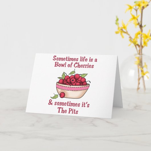 Kirschen oder Gruben Karte (Gelbe Blume)