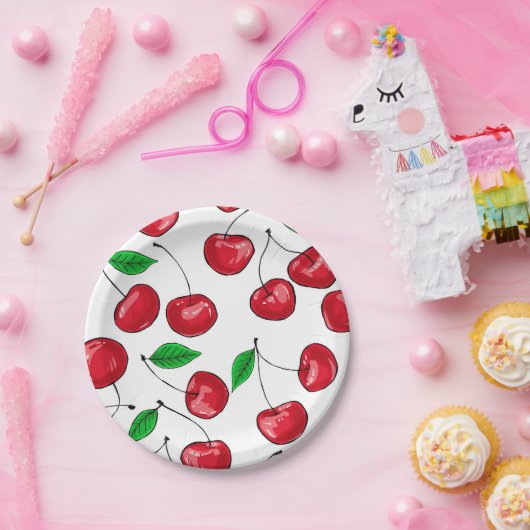 Kirschen Pappteller (Party)