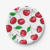 Kirschen Pappteller (Vorderseite)