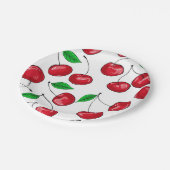 Kirschen Pappteller (Schrägansicht)