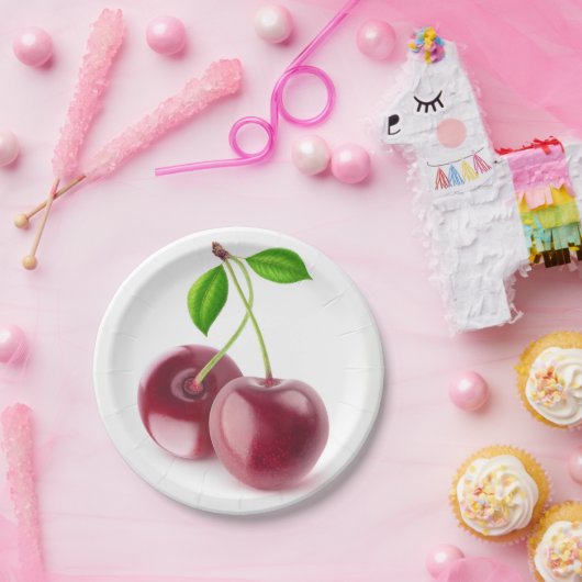 Kirschen Pappteller (Party)