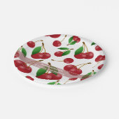 Kirschen Pappteller (Schrägansicht)