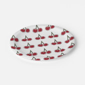 Kirschen Pappteller (Schrägansicht)