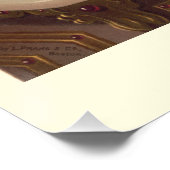 Kirschen, Pfirsiche und Stillleben Poster (Ecke)