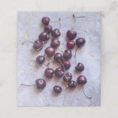 Kirschen Platzkarte (Außenseite Aufgefaltet)