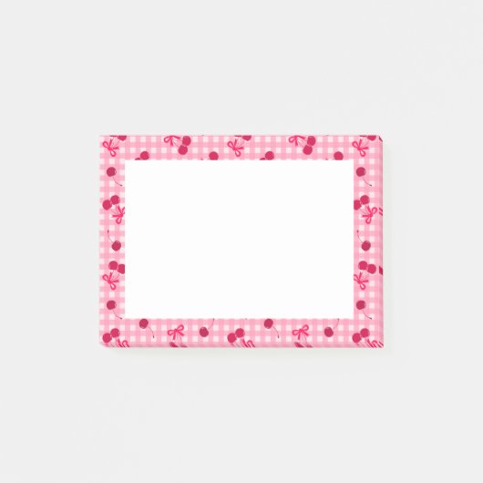 Kirschen Post-it Klebezettel (Vorderseite)