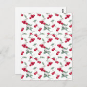 Kirschen Postkarte (Vorne/Hinten)