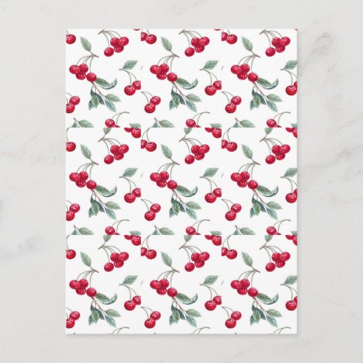 Kirschen Postkarte (Vorderseite)