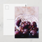 Kirschen Postkarte (Vorne/Hinten)