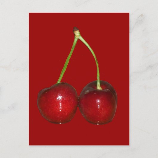 Kirschen Postkarte (Vorderseite)