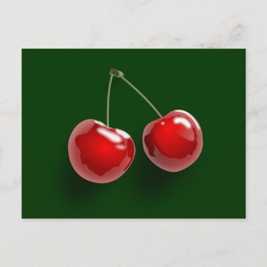Kirschen Postkarte (Vorderseite)