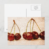 Kirschen Postkarte (Vorne/Hinten)