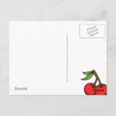 Kirschen Postkarte (Rückseite)