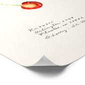 Kirschen (Prunus Avium) Fruchtfarben Poster (Ecke)