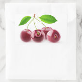Kirschen Rechteckiger Aufkleber (Tasche)