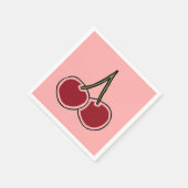 Kirschen Serviette (Ecke)