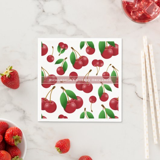 Kirschen Serviette (Beispiel)