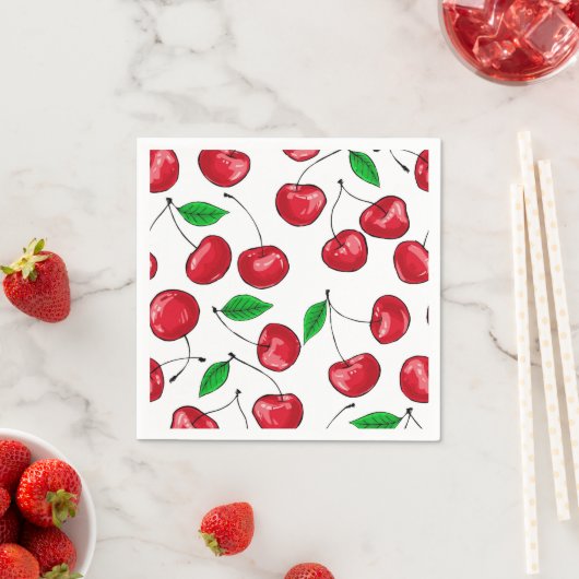 Kirschen Serviette (Beispiel)