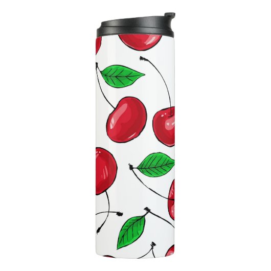 Kirschen Thermosbecher (Nach links gedreht)