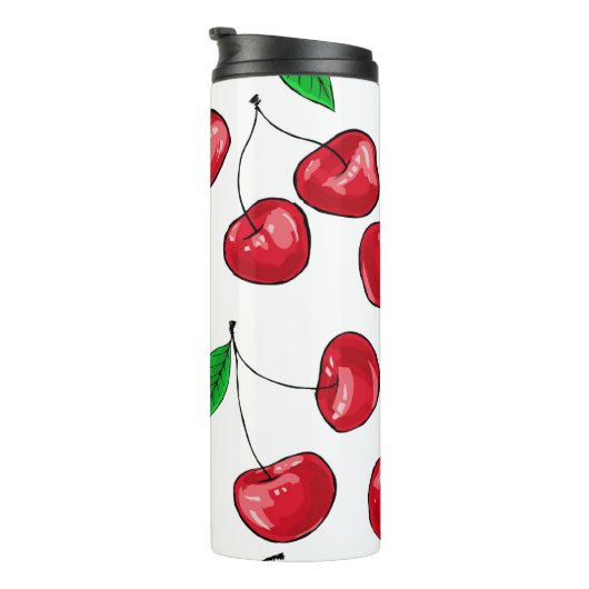 Kirschen Thermosbecher (Nach rechts gedreht)