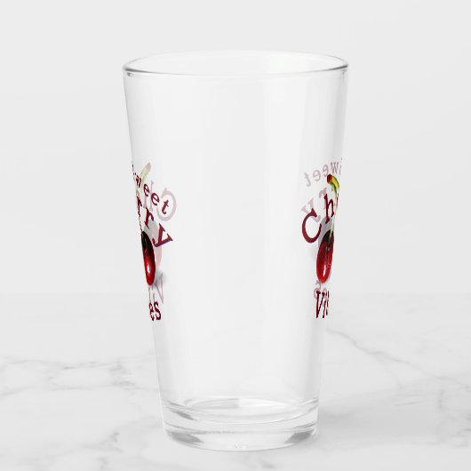 Kirschen Trinkglas Glas (Rechts)