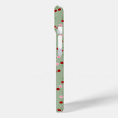 Kirschen und Blume Case-Mate iPhone Hülle (Rückseite / Links)