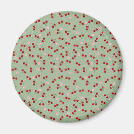 Kirschen und Blume Magnet