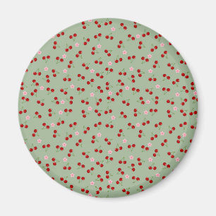 Kirschen und Blume Magnet