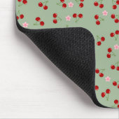 Kirschen und Blume Mousepad (Ecke)