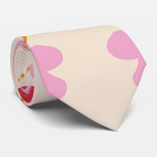 Kirschen und Blume Nahtloses Muster Krawatte