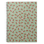 Kirschen und Blume Notizblock (Vorderseite)