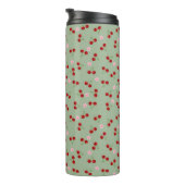 Kirschen und Blume Thermosbecher (Nach rechts gedreht)