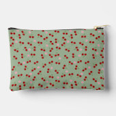 Kirschen und Blume Zubehörtasche (Rückseite)