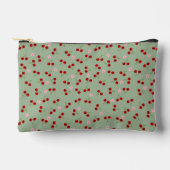 Kirschen und Blume Zubehörtasche (Vorderseite)