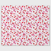 Kirschen und Bogen Geschenkpapier (Flach)