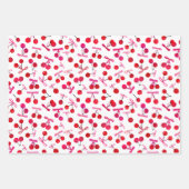Kirschen und Bogen Geschenkpapier Set (Vorderseite)