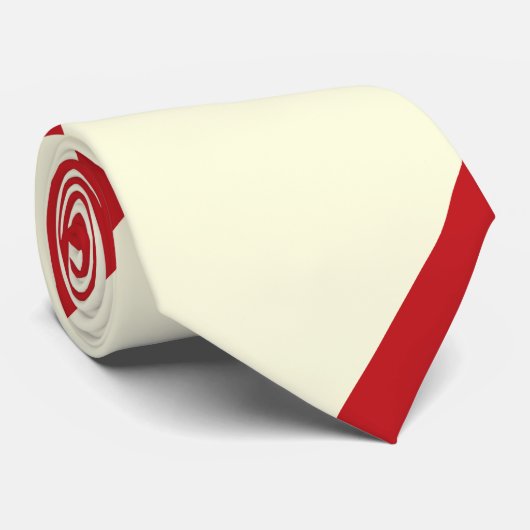 Kirschen und Creme Krawatte (Gerollt)