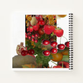 Kirschen und Früchte Notizblock (Rückseite)