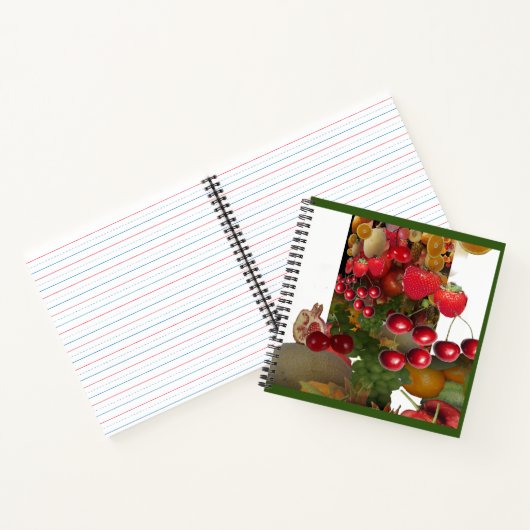 Kirschen und Früchte Notizblock (Innenseite)