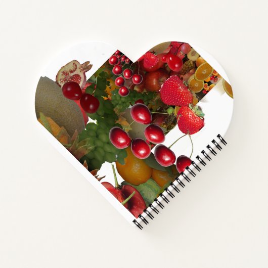 Kirschen und Früchte Notizblock (Rückseite)