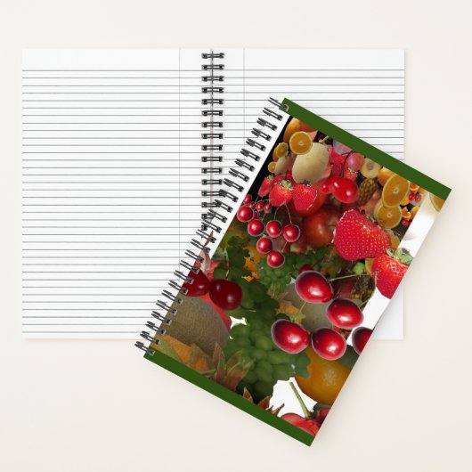 Kirschen und Früchte Notizblock (Innen)