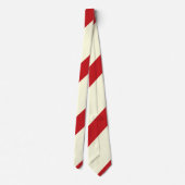 Kirschen und Streifen aus der Creme Krawatte (Rückseite)