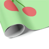 Kirschen und Weißpapier zur Blume Geschenkpapier (Rolleneckpunkt)