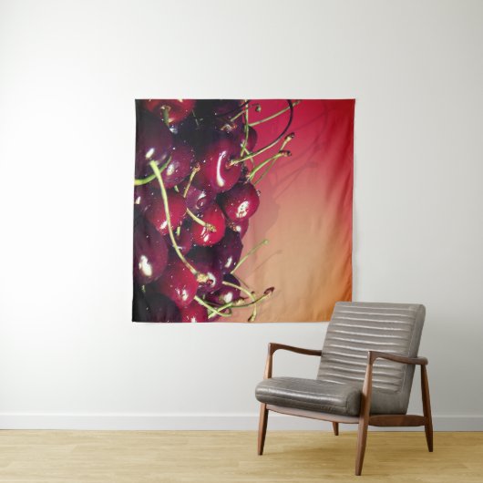 Kirschen Wandteppich (Beispiel (Horizontal))